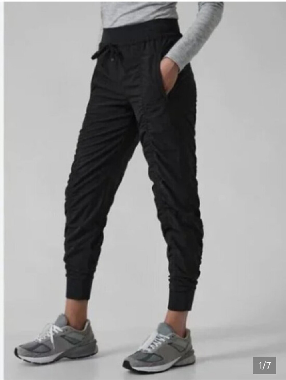Athleta Black Altitude Ii Joggers with Zip Pockets
